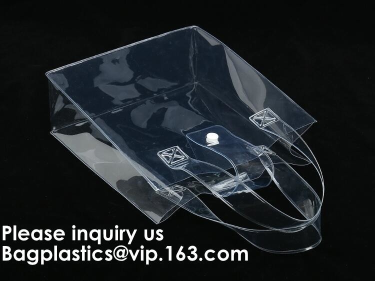 Сумка Tote Pvc сумки прозрачной сумки макияжа косметическая с ясными ручками и пластиковым закрытием пряжки, crossboady, плечом