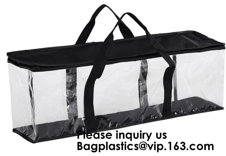 Сетка сумки Tote PVC внутренняя усилила Двух-сшитые сумки хранения ручки задерживает владения X 21 x 16cm измерения 56 сумок приблизительные