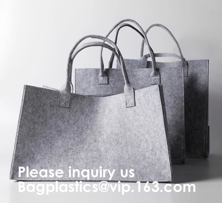 Выдвиженческий выполненный на заказ Tote печатания шелковой ширмы чувствовал сумку, хозяйственную сумку, сумку пляжа с кожаным ба женщин покупок ручки