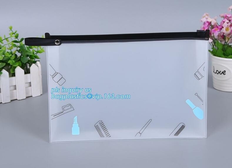 сумка слайдера замка молнии pvc/сумка Resealable застежка-молнии слайдера PVC поли, сумка слайдера плоской молнии одежды упаковывая, zi CPE материальное