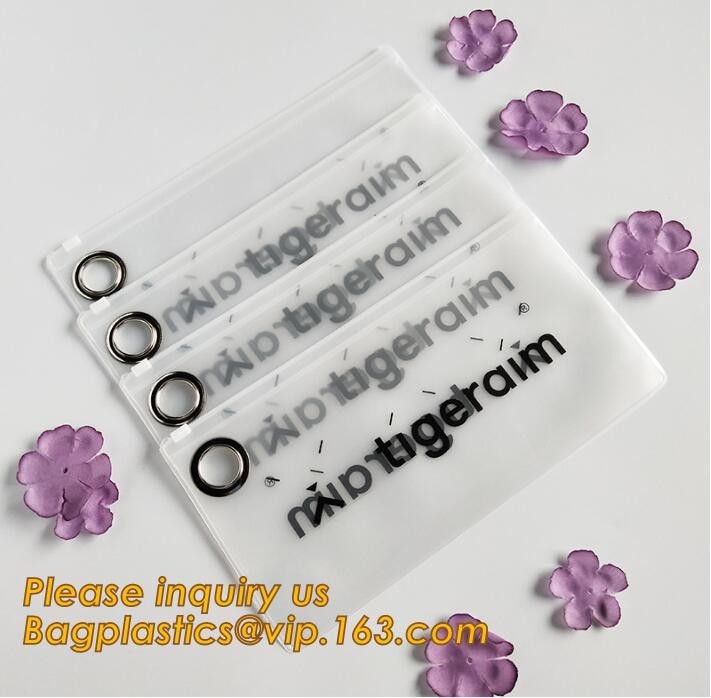 Серьги колец ювелирных изделий BAGEASE пакуя мешок сумки организатора прозрачной пластмассы мешка хранения косметический с молнией