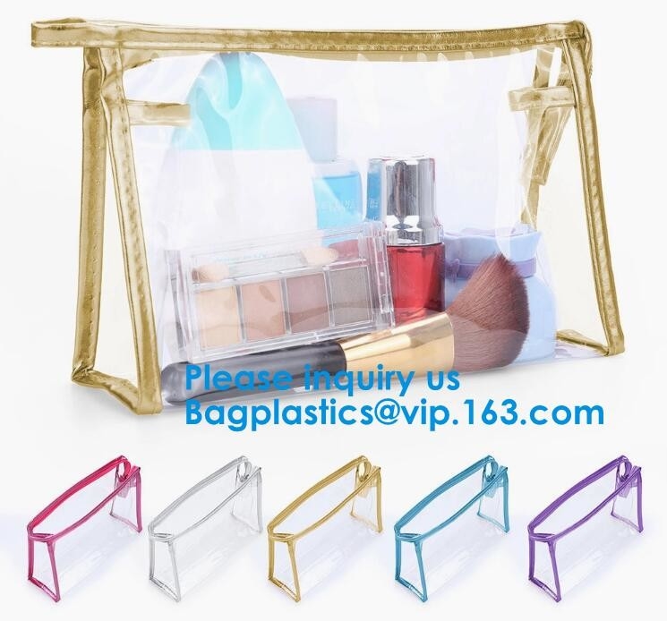 дружественная к Эко жара - уплотнение замороженная сумка PVC /EVA k, изготовленная на заказ водоустойчивая косметическая ясная пластиковая сумка молнии PVC с логотипом