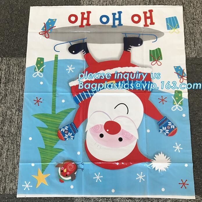 36&quot;» мешок santa гиганта рождества drawstring *48 пластиковый для подарка, нового веяния мешков santa украшения поставок партии оптового