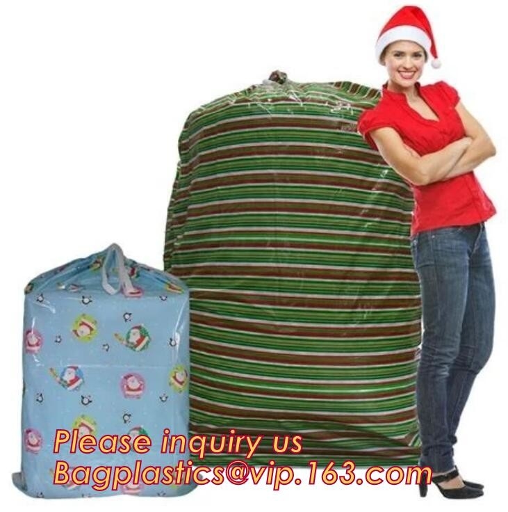 Сумка с ручкой, сумка 36&quot; гигантского хранения drawstring игрушки подарка PVC/EVA пластикового пакуя гигантского пластикового подарка XMAS поли *44» santa