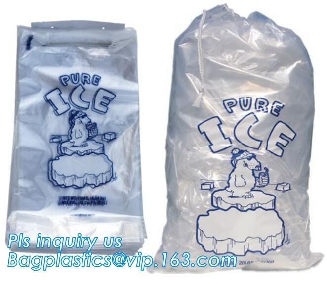 Сумка льда LDPE на крене, дружественных к эко сумках льда калитки, сумках замораживателя льда HDPE/LDPE пакуя на крене, plast ldpe охладителя лета