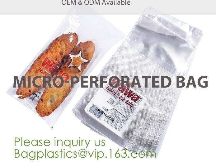 Microperforation преградило сумки, microperforated сумку для фрукта и овоща, packag сэндвича bopp треугольника Microperforation