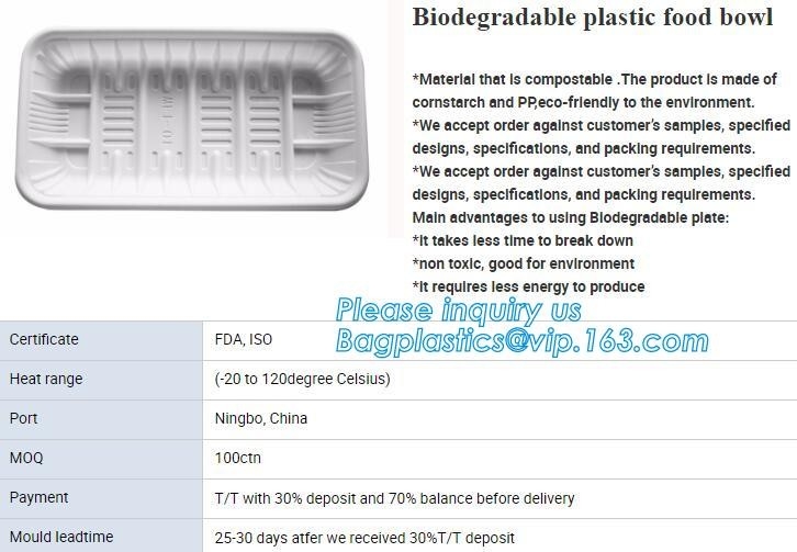 ЧАШКИ САХАРНОГО ТРОСТНИКА ПОКРЫВАЮТ КОНТЕЙНЕРЫ ШАРА, ECO ДРУЖЕЛЮБНОЕ BIOGERADABLE CULTERY, ПОДНОС PLA, КРАХМАЛ ОСНОВАЛИ ПРОДУКТЫ compostable