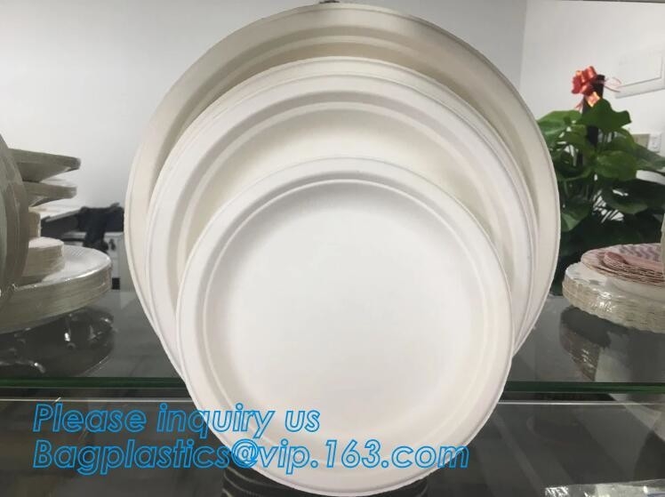 Compostable biodegradable плита кукурузного крахмала плиты обедающего, bagpla плит обедающего элегантного устранимого кукурузного крахмала био пластиковое