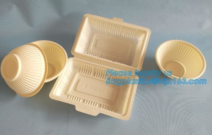 Шар упаковывая для еды, Biodegradable шар кукурузного крахмала мороженого устранимой пульпы багассы Biodegradable кукурузного крахмала для s