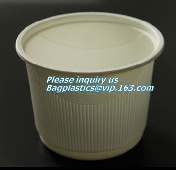 крышка приспособленная для бумажной кофейной чашки, Compostable крышка f качества еды 8oz 10oz 12oz 16oz полностью compostable CPLA чашки 90mm CPLA желтая