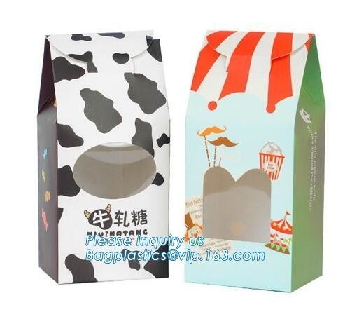 сумка пластикового мешка еды, бумажный мешок kraft для упаковки еды, изготовленного на заказ выдвиженческого бумажного мешка упаковки хлеба Kraft, bagease