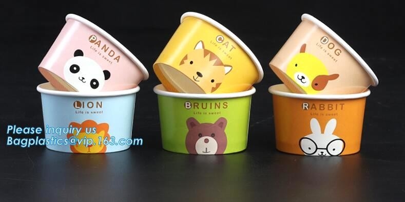 Biodegradable бумажный стаканчик 7oz gelato, верхние продавая устранимые бумажные стаканчики для мороженого, горячего bagease бумажного стаканчика мороженого продажи