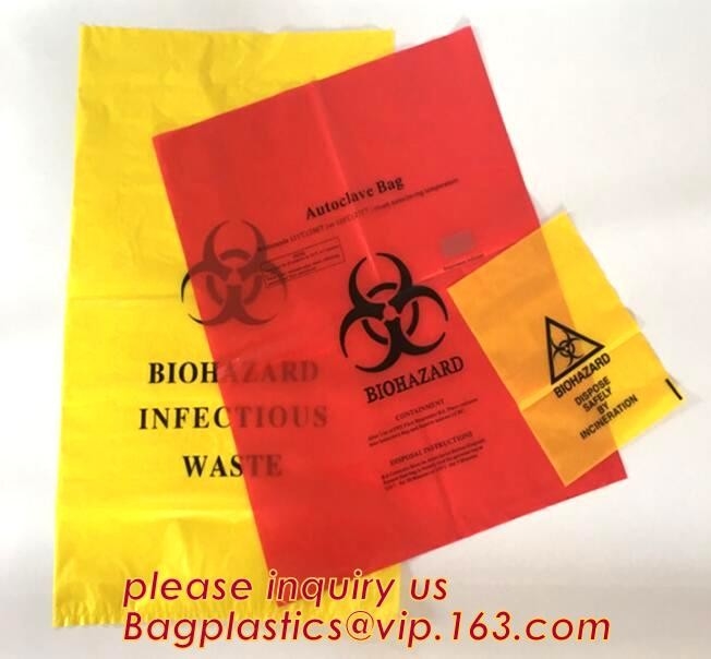 сумки отброса PE Со-штранг-прессования, мешок для мусора для infecciosas, медицинских plas LDPE поставок уничтожения отбросов biohazard потребляемых веществ