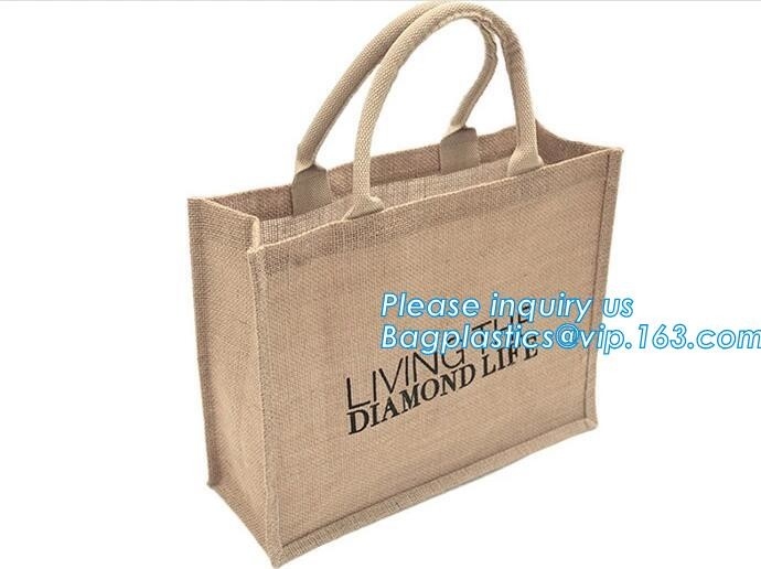 оптовая продажа сумки Tote ткани джута продвижения eco дружелюбная дешевая, простой джут с печатанием логотипа, простые сумки сумки tote джута eco