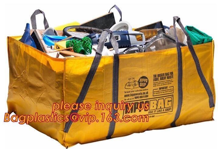 1000кг массовой сумки 1 тонны массовой сумки ПП Jumbo Bag,ПП строительный мусор массовой сумки Skip Bag,Супер мешок массовой сумки Jumbo