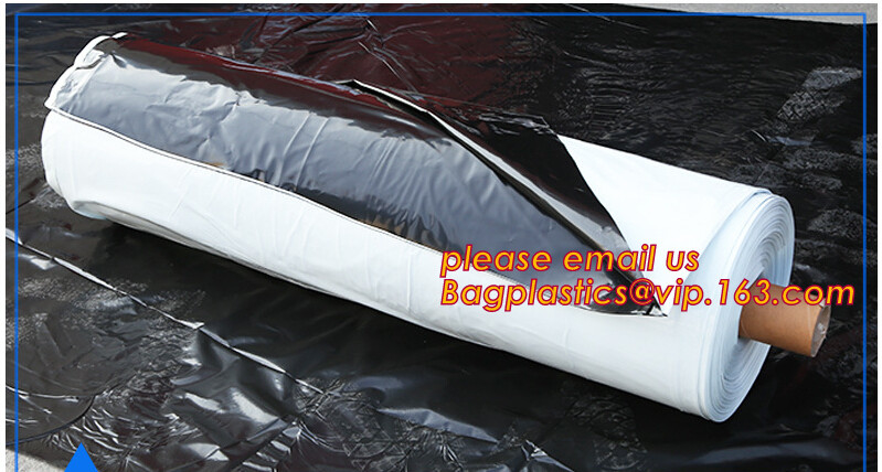 УЛЬТРАФИОЛЕТОВАЯ устойчивая черная белая пластмасса PE/Polyethylene/Poly отражательная мульчирует фильм для аграрного слоя BAGEASE земной крышки