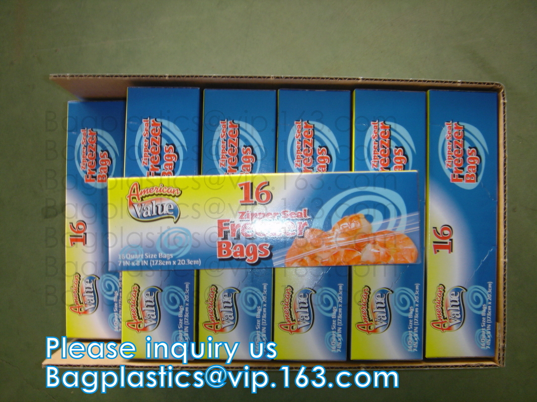American Value Zipper Seal Bag Food Storage Zip lock Bag, Freezer bag, Sandwich bag, Сберегательная упаковка для хранения
