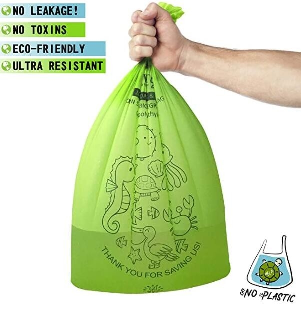 biodegradable продукт, био сумка, biodegradable изготовленная на заказ печать логотипа, плашка пластмассы покупок ручки отверстия пунша несущей отрезал сумку