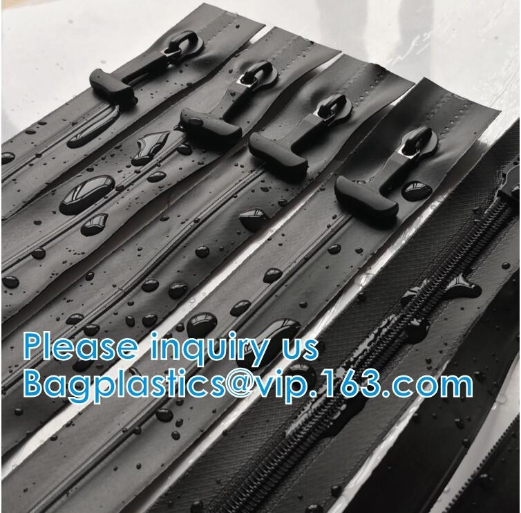 8# воздухонепроницаемая молния TPU покрыла водоустойчивые молнии нейлона для герметизируя сумки макияжа косметическая гигиеническая косметикаа мешка кладет заварку в мешки HF