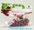 cpp printed slider zip lock vegetable fruit bag, grape packing bags/ fresh grape packaging bag, food preservation slider