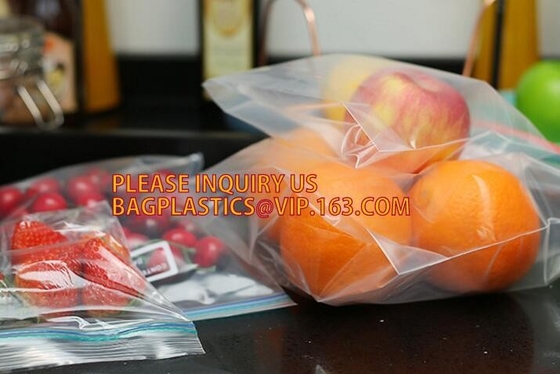 FDA LDPE k Gallon Slider Storage freezer Bags, custom printing mini k bags with apple brand, ROHS recyclable