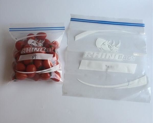 Double zip seal packaging bag, Double sealed food storage custom printed plastic zip lock bag, Moisture Proof plastic go