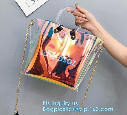 Purses PVC Vinyl Plastic Purse Bag Handbag Ladies, Summer pvc tote bag lady transparent PVC handbags, Shoulder Handbag H