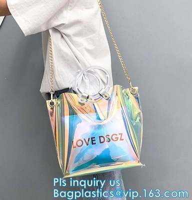 Purses PVC Vinyl Plastic Purse Bag Handbag Ladies, Summer pvc tote bag lady transparent PVC handbags, Shoulder Handbag H