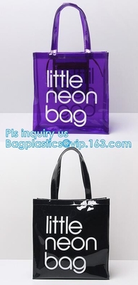 Eco friendly PVC zipper bag/pvc clear bag/PVC handle bag, Clear PVC handle bag, Clear plastic carrier bag, Superior qual