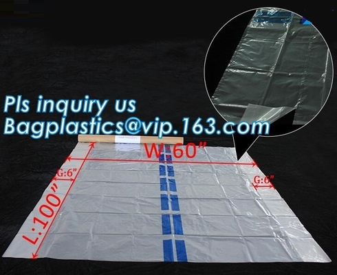 Gusseted Side/Square Bottom Pallet Bags PE Pallet Covers, Giant Black Opaque Poly Bag Pallet Covers and Liners, vinyl co