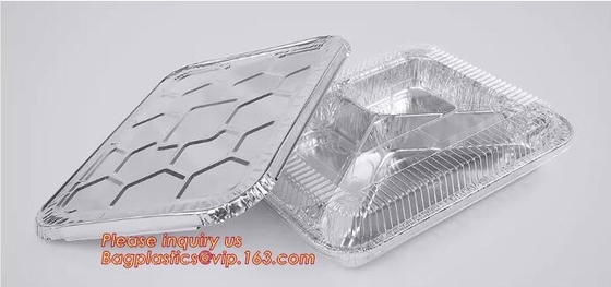 Household Aluminium Takeaway Containers Catering Party Meal Prep Freezer Drip Pans BBQ Potluck Holidays